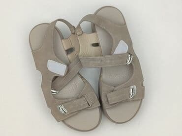 sandały skórzane z zakrytą piętą: Sandały damskie, rozmiar 40 — 1