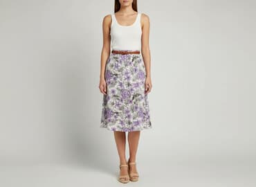 fioletowa spódnice ołówkowe: Women`s skirt, size L — 1