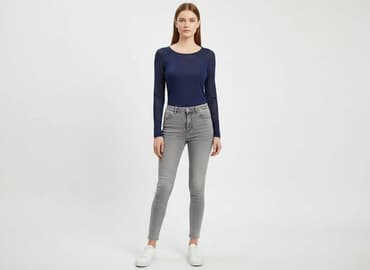 granatowe bluzki: Bluzka damska, rozmiar S — 5