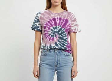 tie diy t shirty: PULL&BEAR, T-shirt damski, rozmiar XS — 1