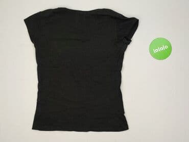 czarne koszulki damskie z nadrukiem: Футболка жіноча, розмір S — 4