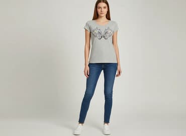 koszulki z wilkiem damskie: Colours, Women`s T-shirt, size XS — 1