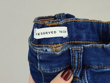 lindex bluza: Denim pants, Reserved, 6-9 months, condition - Perfect — 4