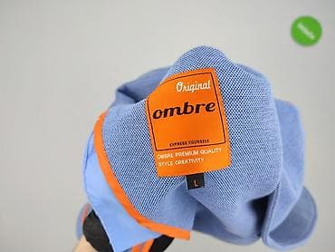 object bluzki: Męska marynarka Ombre, rozmiar L. - Kolor: jasny niebieski (błękit) - — 6