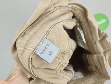 spodnie woskowane beż: Spodnie materiałowe damskie, rozmiar XS — 4