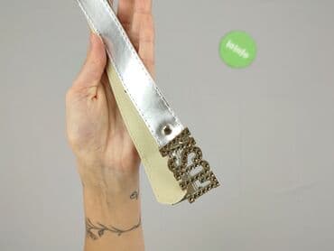 paski do sukienki srebrne: Pasek, Damskie, stan - Idealny — 4