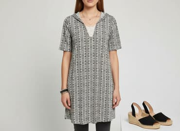 ccc sandały czarne na obcasie: C&A, Sukienka damska, rozmiar M — 6