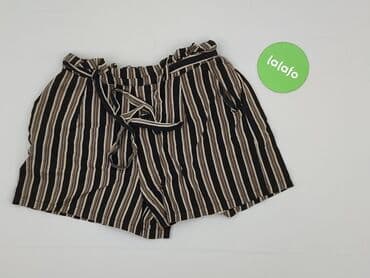 krótkie spodenki z wysokim stanem w paski: PULL&BEAR, Szorty damskie, rozmiar S — 3