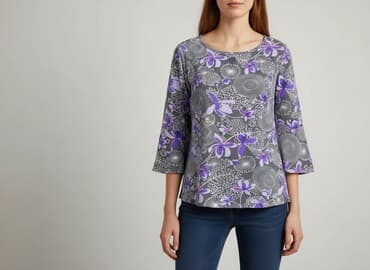 bluzka dekolt łódka zalando: Bluzka damska, rozmiar M — 5