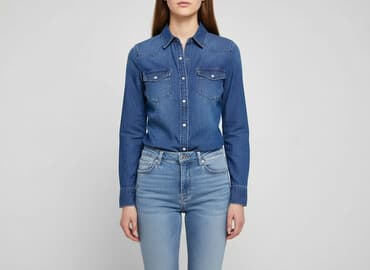 kurtka jeansowa khaki damska: Denim Co, Koszula damska, rozmiar S — 6