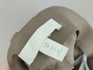 woskowane legginsy z wysokim stanem zara: H&M, Spodnie materiałowe damskie, M — 4