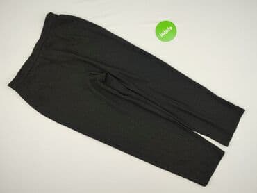 czarne legginsy prążkowane: Spodnie materiałowe damskie, rozmiar XL — 3