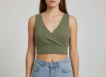 cropp bluzki z krótkim rękawem: Top damski, rozmiar S — 6