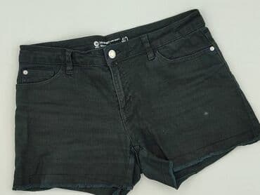 czarne krótkie spodenki jeansowe: Denim Co, Szorty damskie, rozmiar M — 1