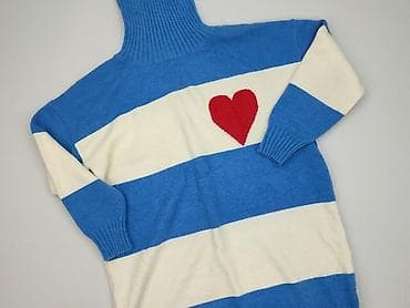 sweter w serca h: Golf damski, rozmiar 3XL — 1