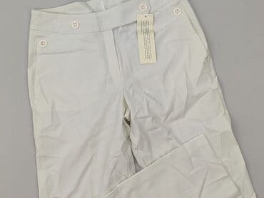 spodnie na wesele dla 60 latki: Material trousers for women, size L — 2