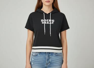 bluzy ze śmiesznym napisem: FB Sister, Bluza z kapturem damska, rozmiar S — 1