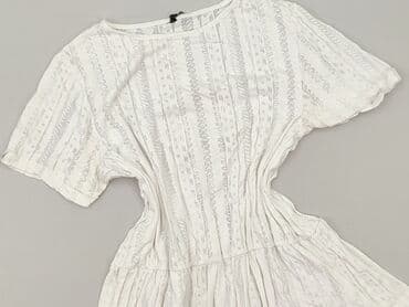 bluzka z baskinką biała: Women's blouse, size S — 2