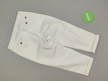 jeansy cropped damskie: Spodnie materiałowe damskie, rozmiar S — 3