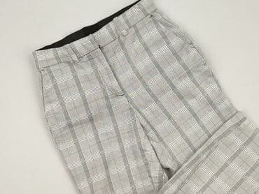 szare szerokie jeansy: H&M, Spodnie materiałowe damskie, rozmiar S — 1
