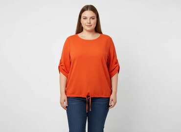 bluzki damskie pomarańczowa: Bluzka damska, rozmiar 4XL — 7