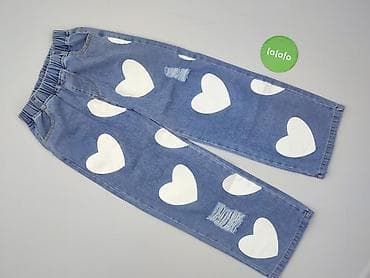 klapki sagan: Spodnie jeansowe, 10 lat, 134/140, stan - Idealny — 2