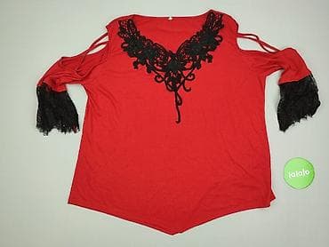 czerwona bluza pull: Bluzka damska, rozmiar 5XL — 2