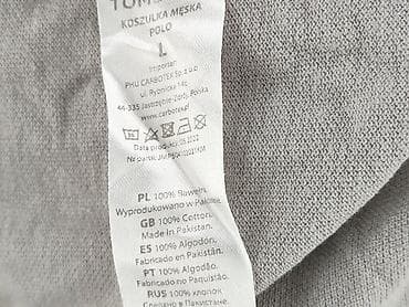 sweter canda: Tom Rose, Koszulka polo dla mężczyzn, rozmiar L — 5