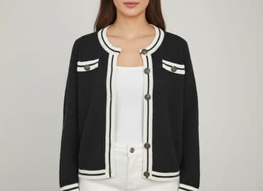 ubrania w stylu lat 80: Cardigan, Kardigan damski, rozmiar M — 8