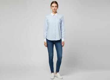 sinsay bluzki koszulowe: Sinsay, Koszula damska, rozmiar S — 7