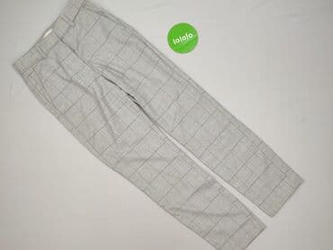 spodnie czerwone w kratę h m: H&M, Material trousers for women, size XS — 3