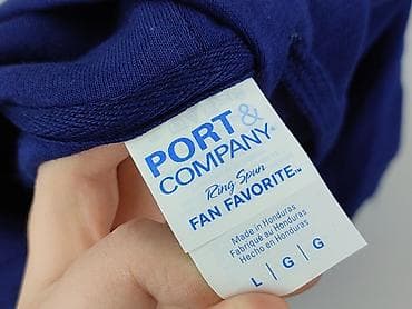 hm t shirt basic: Port & Company, Bluza z kapturem dla mężczyzn, rozmiar L — 5