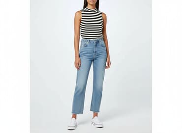 bluzki prazkowane: Bershka, Top damski, rozmiar S — 6