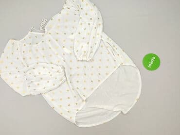 białe bluzki ze zlotym nadrukiem: Bluzka damska, rozmiar M — 3