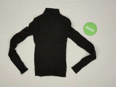 czarne t shirty basic: Bershka, Golf damski, rozmiar S — 2