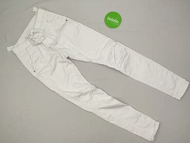 białe jeansy damskie allegro: Spodnie materiałowe damskie, rozmiar XS — 2