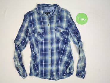 koszula w bialo niebieska krate damska: KappAhl, Women`s shirt, size XS — 3