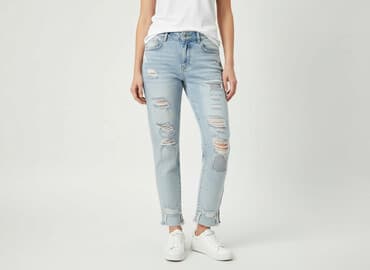 asos podarte jeansy: Jeansy damskie, rozmiar S — 7