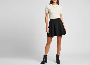 spódniczka mini rozkloszowane: Spódnica damska, rozmiar M — 6