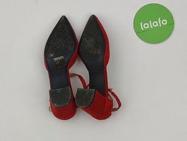 czerwone buty na koturnie ccc: Półbuty damskie, rozmiar 36 — 4