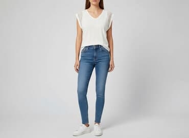 białe bluzki na lato: Top damski, rozmiar M — 5