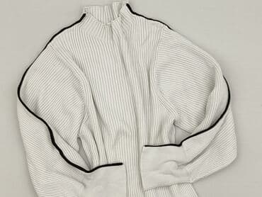 sweter w paski z serduszkiem: Sweter damski, L — 1