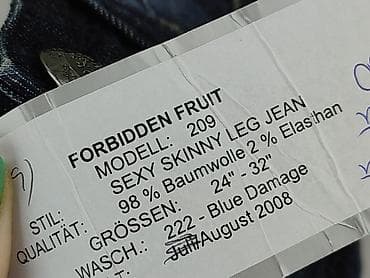 white jeans: Jeansy damskie, rozmiar L — 5