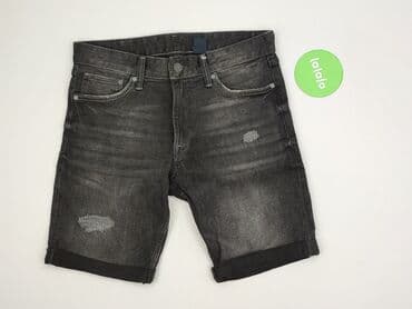 czarne jeansy push up: Denim, Szorty dla mężczyzn, rozmiar L — 2