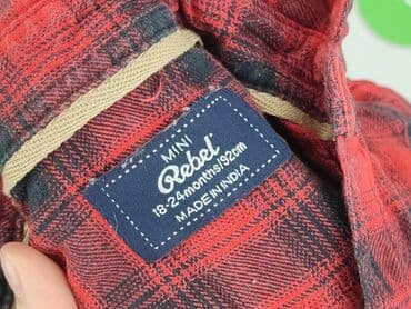 купити дитячі футболки дешево: Shirt 1.5-2 years, condition - Very good, pattern - Cell, color - Red — 4
