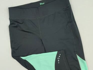 legginsy do biegania czarne: Crivit, Legginsy Sportowe damskie, rozmiar L — 1