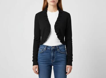 sweter z krótkim rękawem h m: H&M, Kardigan damski, rozmiar M — 7