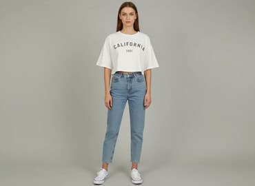 ubrania 90s: T-shirt damski, rozmiar One size — 1