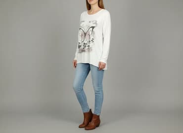 dluga biala koszula: Bluzka damska, rozmiar M — 5