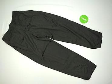 plisowane kombinezony: Spodnie materiałowe damskie, rozmiar L — 3